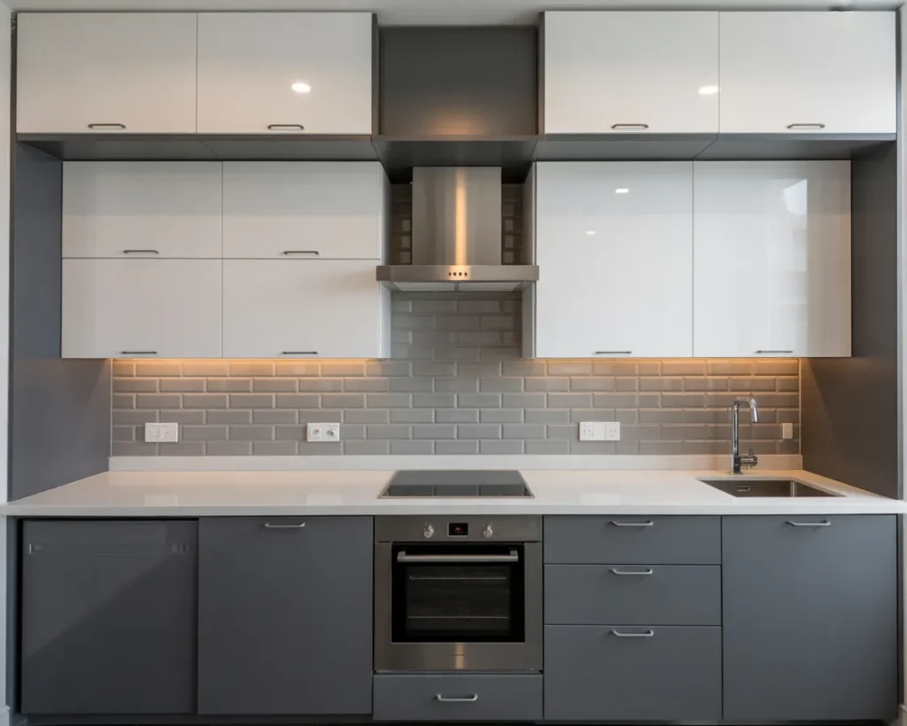 Small Modern Handleless Kitchen