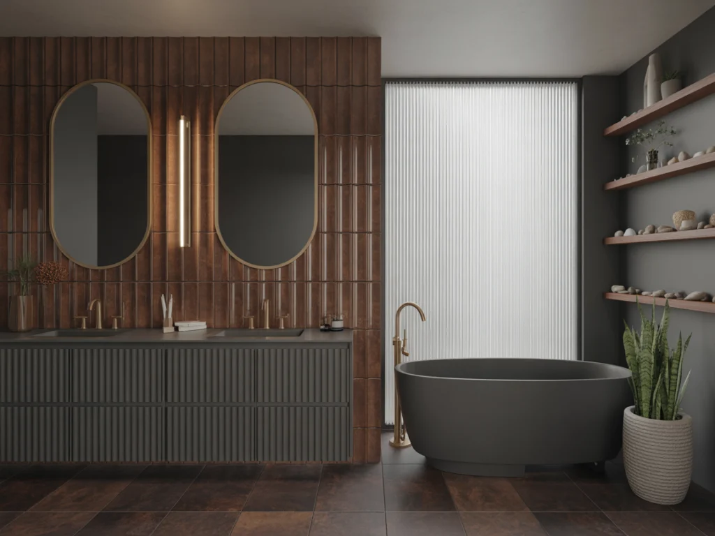 2026 Luxury Bathroom with Fluted Details