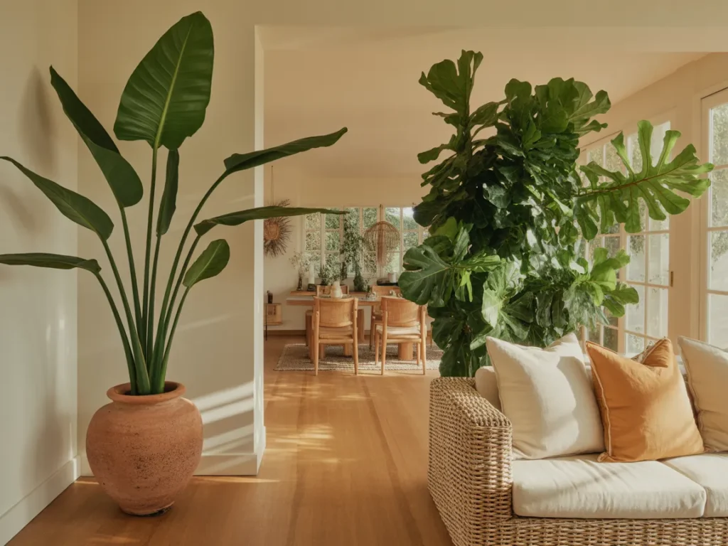 Tall Indoor Plants and Greenery