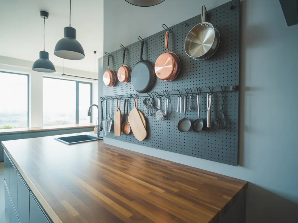 Pegboard Kitchen Storage Walls Organize Tools