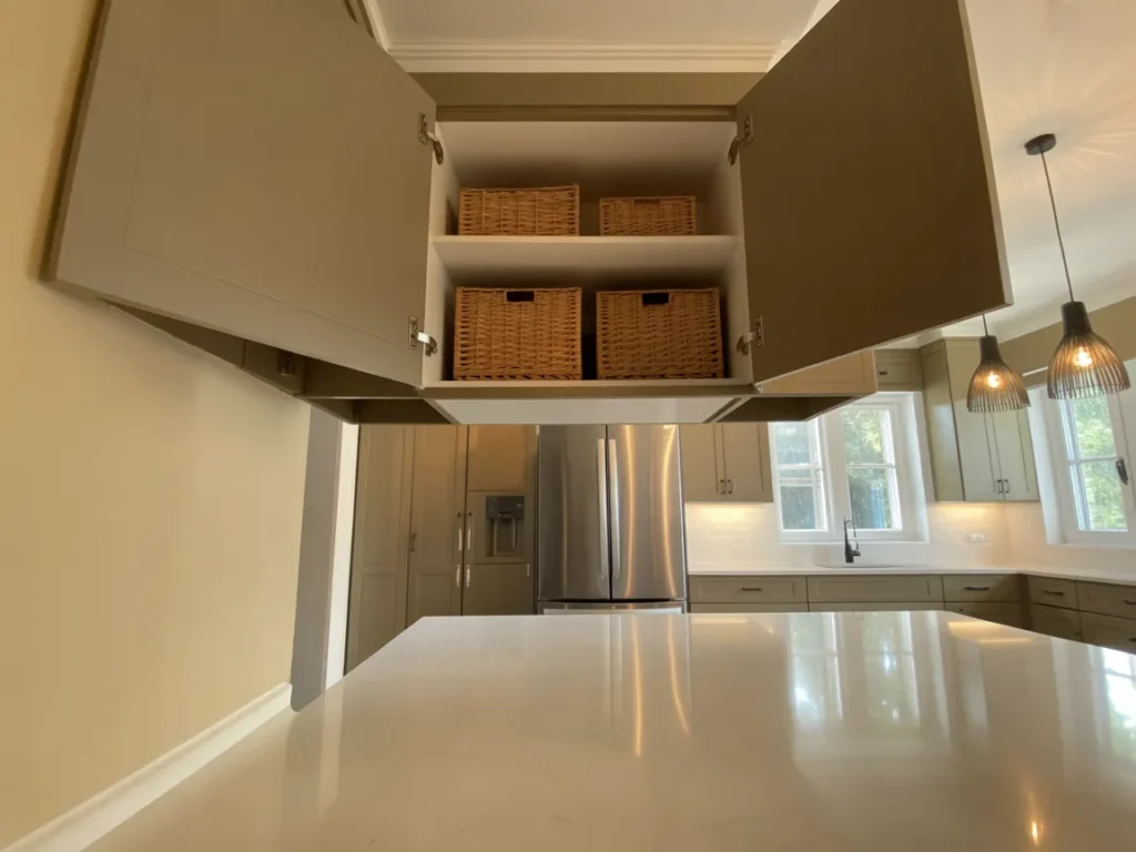 Over-The-Fridge Cabinets Use Forgotten Space