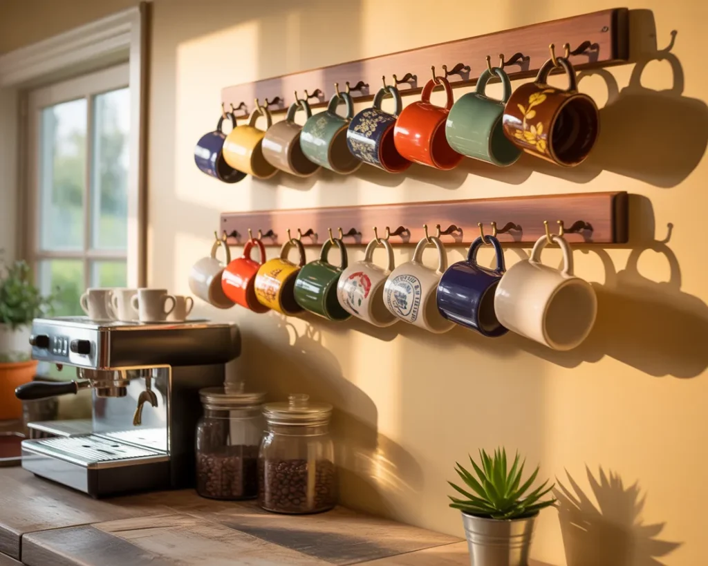 Wall Mounted Mug Rack