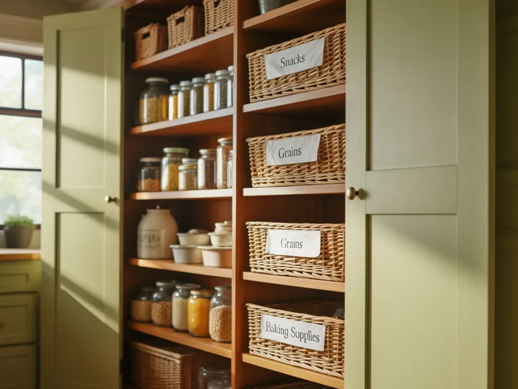 Pantry Basket Organization