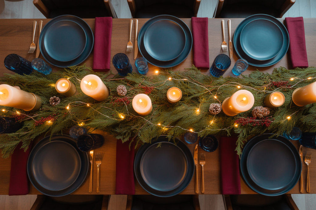 Cozy Winter Birthday Table