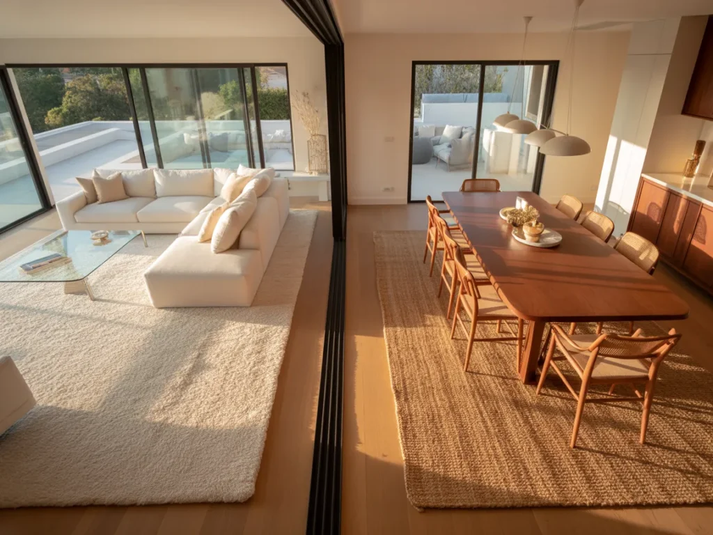 Area Rugs to Anchor Each Zone