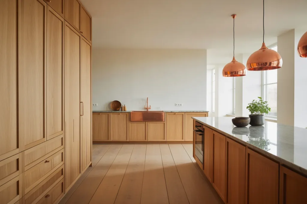 Mix Copper with Natural Wood