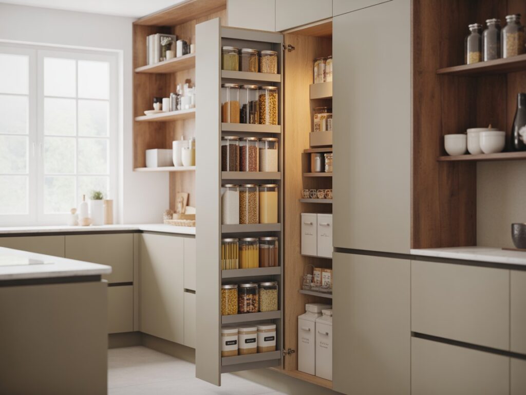 Pull-Out Kitchen Pantry Cabinets