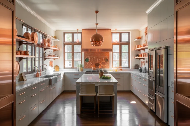 Kitchen with Copper Accents