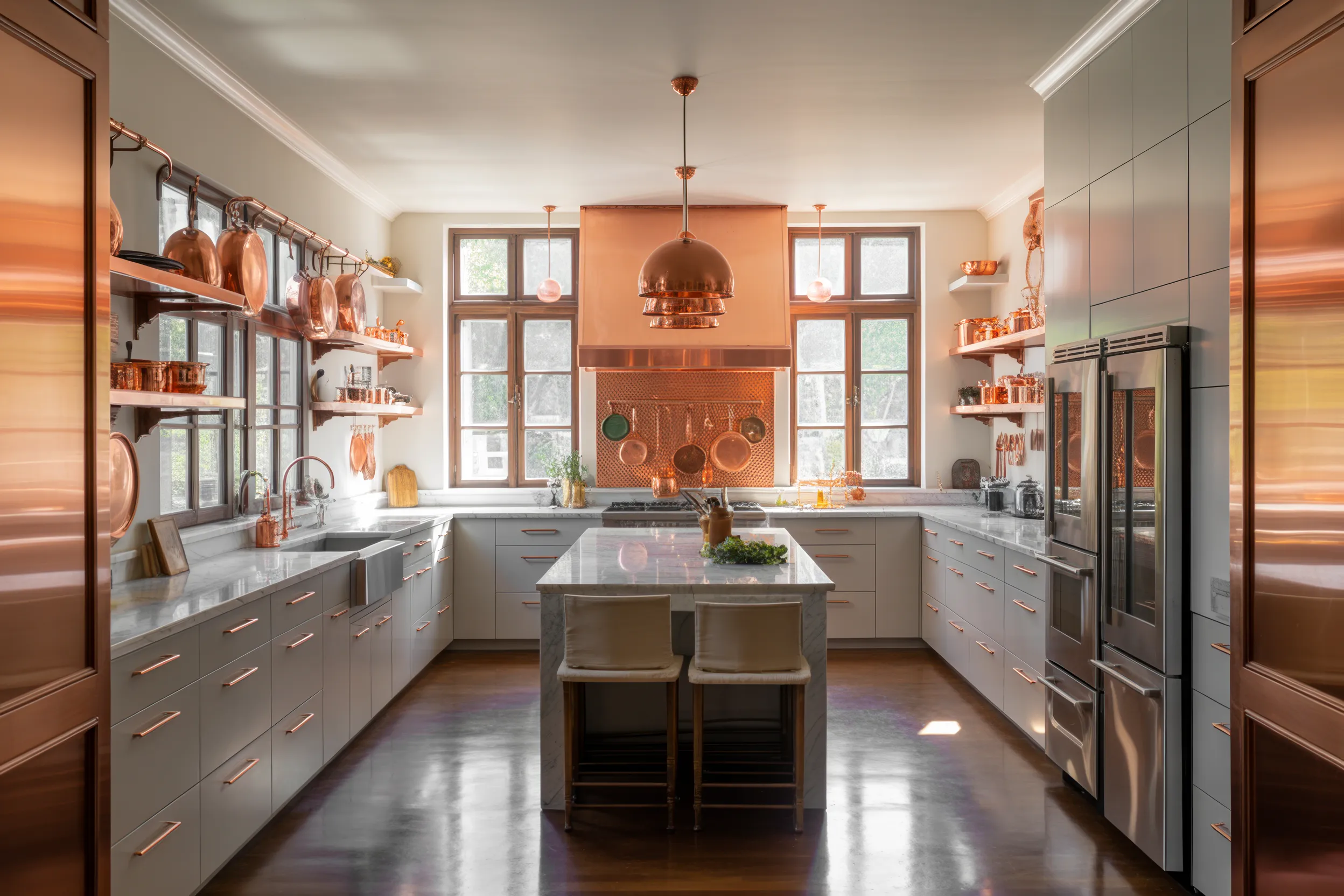 Kitchen with Copper Accents
