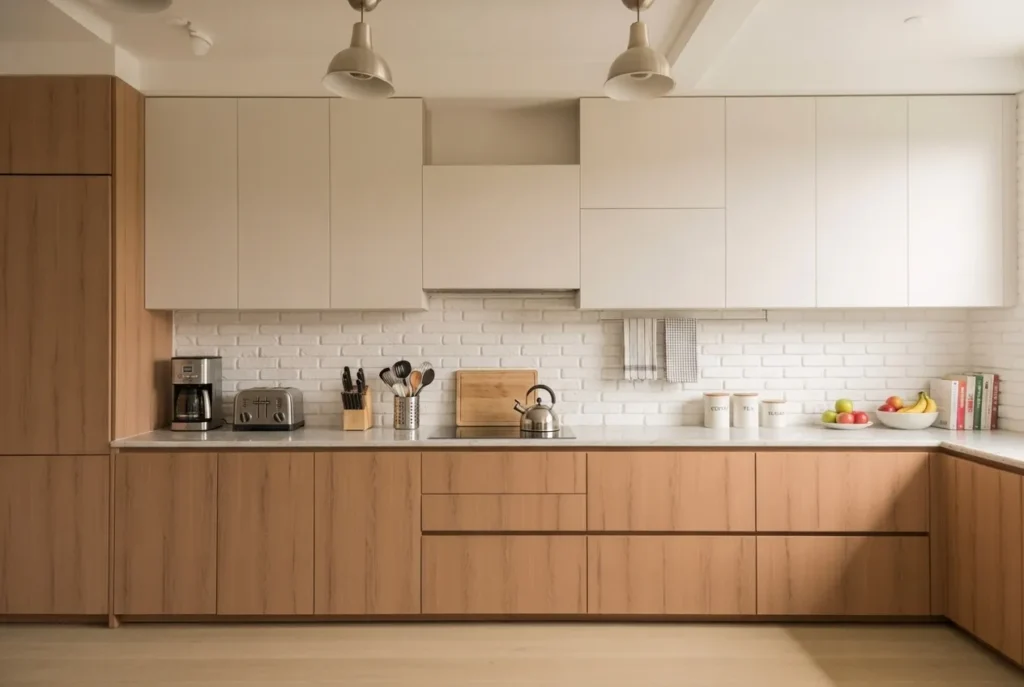 Warm White Uppers With Natural Wood Lowers — The Scandinavian Dream