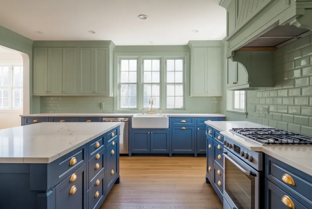 Shaker Cabinets With a Two-Tone Finish
