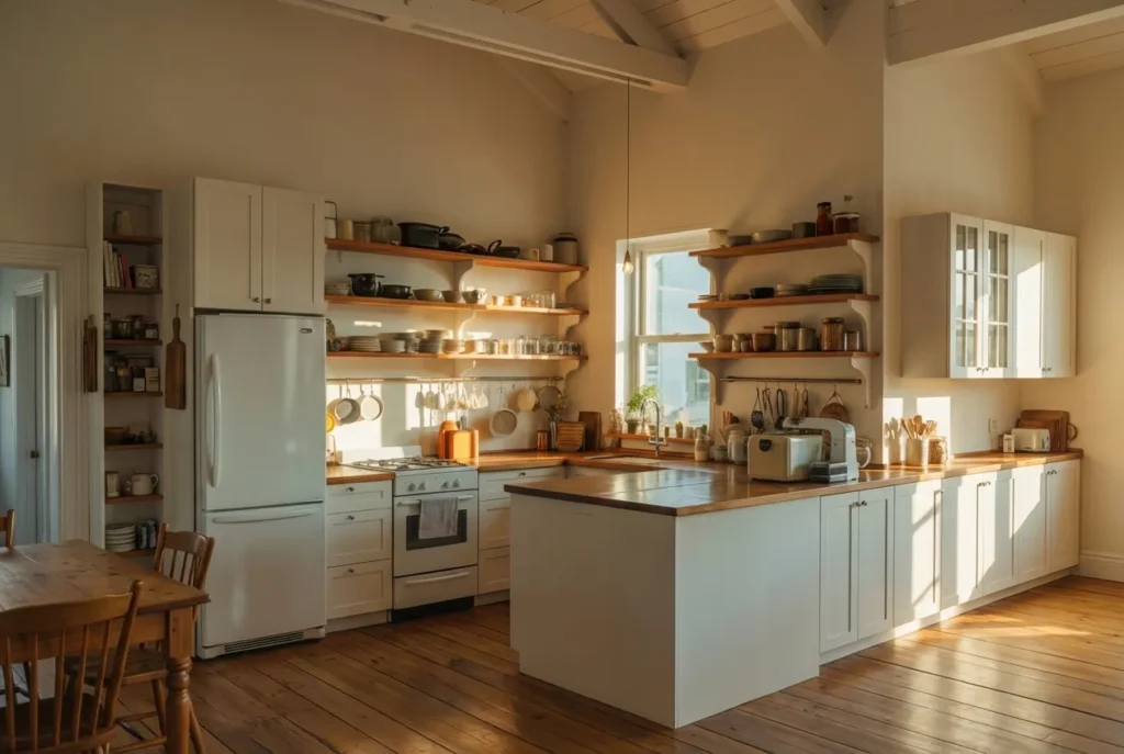 Budget Remodel With Open Shelves