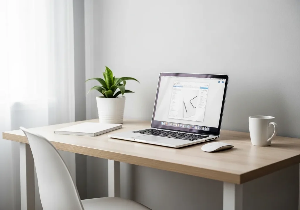 Scandinavian Inspired Desk Setup