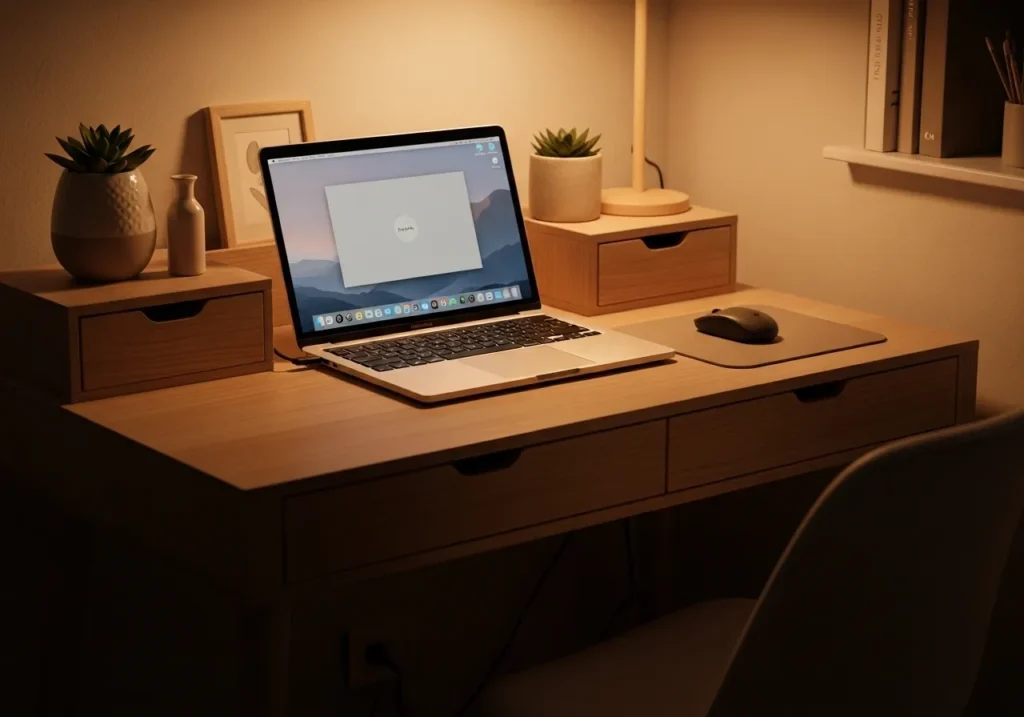 Small Desk with Drawer Storage