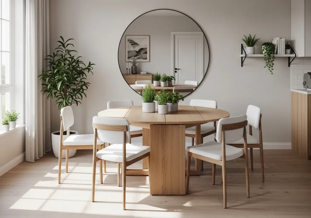 Extendable Round Table for Flexibility