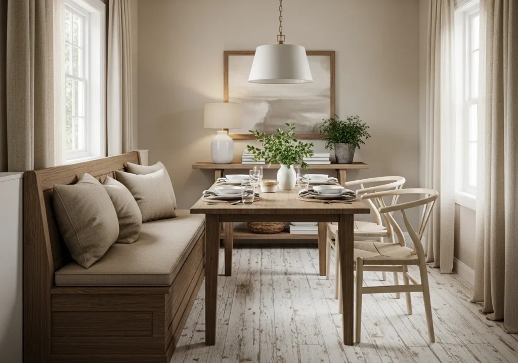 Bench Seating Along the Wall