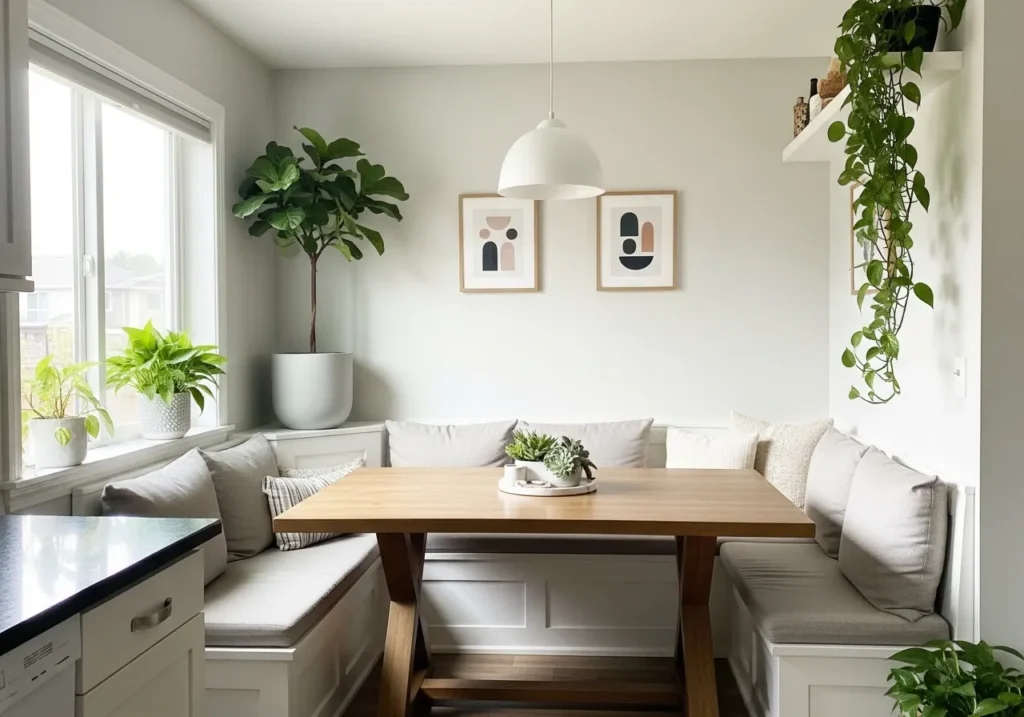 Corner Nook with Built-In Banquette