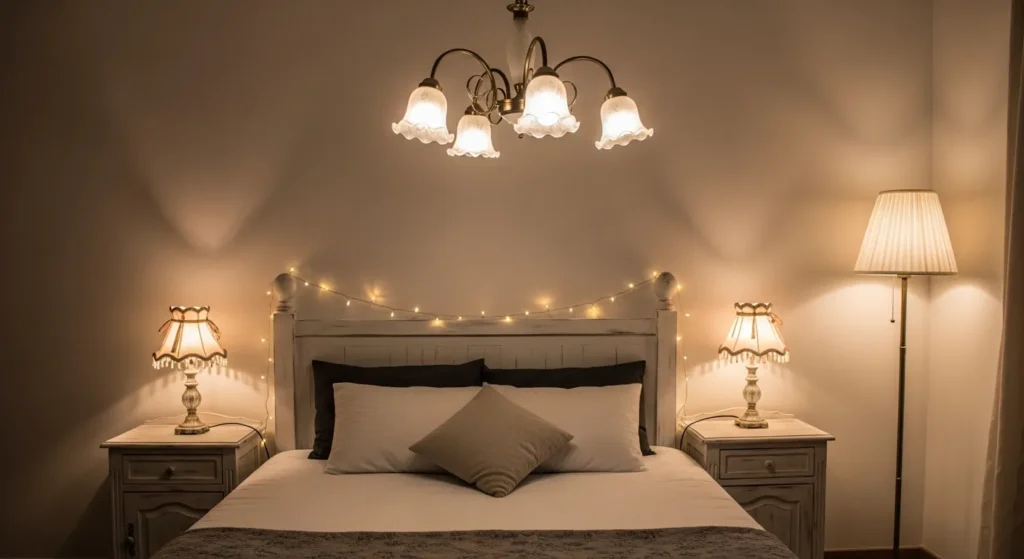 coquette bedroom soft lighting lamps