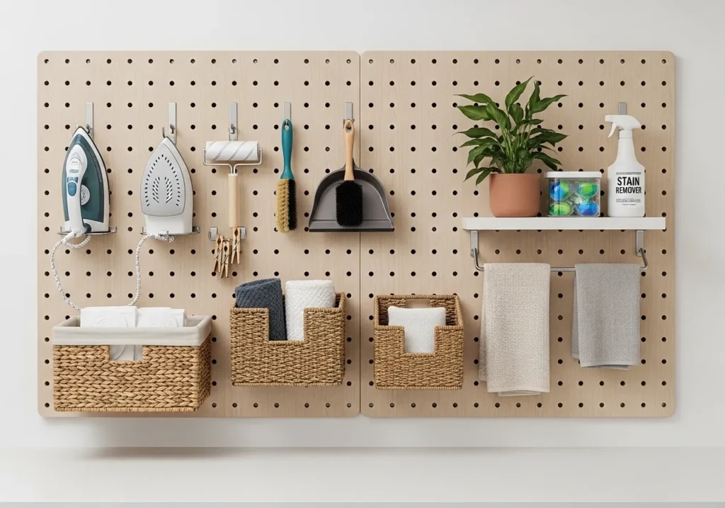 Add a Pegboard for Flexible Storage