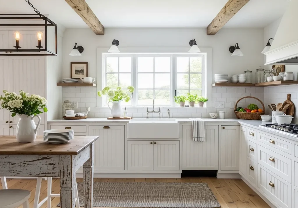 Farmhouse White Kitchen Style