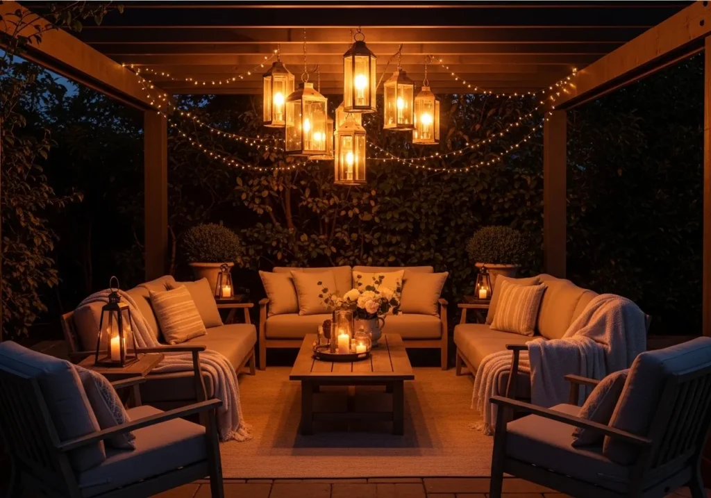 Hanging Lantern Pergola