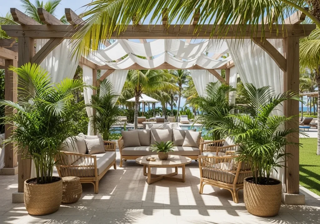 Tropical Style Pergola