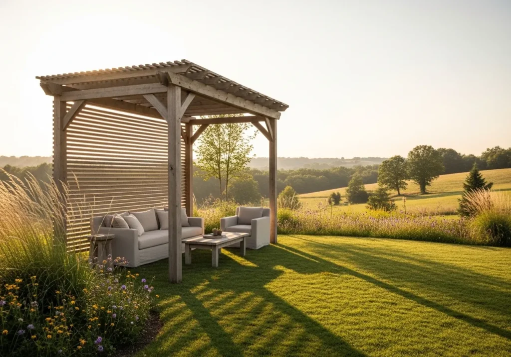 Rustic Wooden Pergola