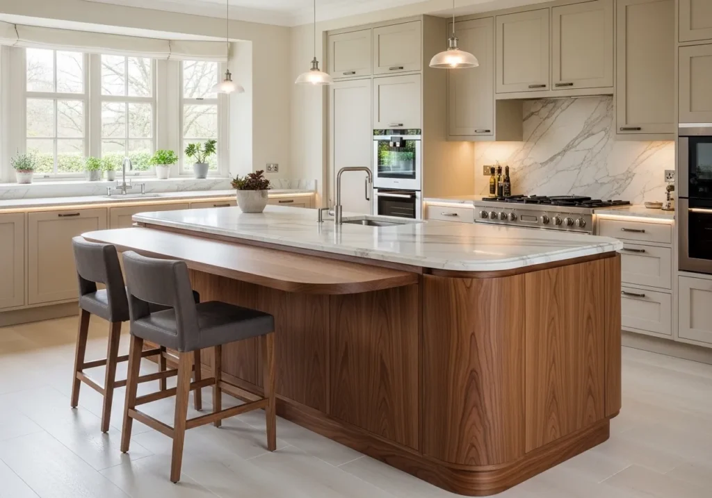  Curved Sculptural Island