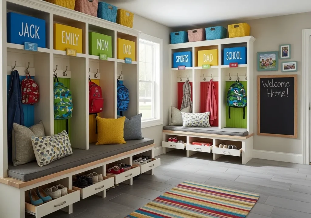 Family-Friendly Mudroom Setup