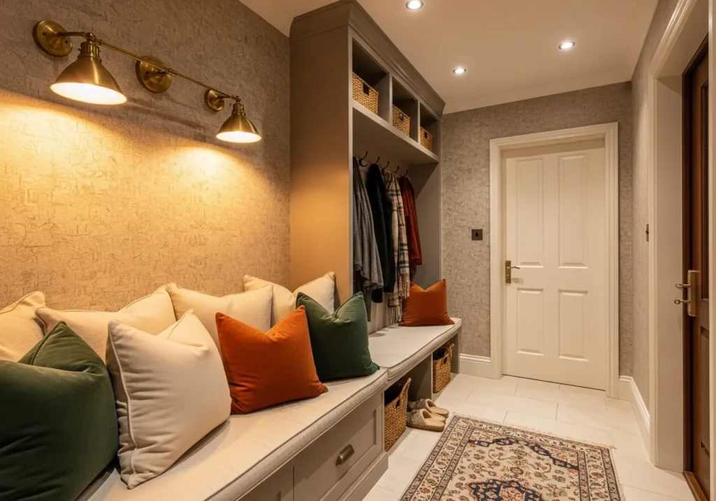Mudroom with Seating Nook
