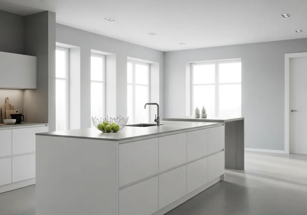 Minimalist Sleek Island