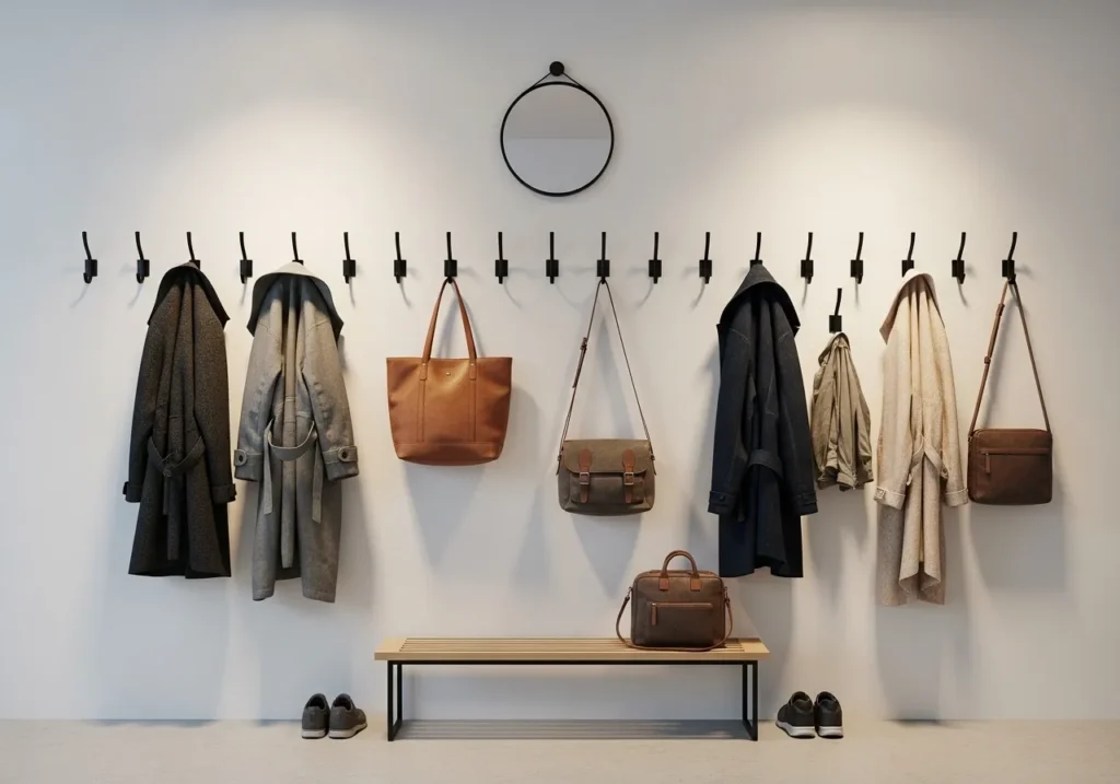 Maximize Space with Wall Hooks and Peg Rails