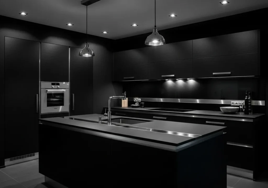 All-Black Kitchen Design