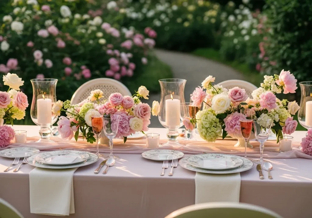 Garden Party Dining Setup