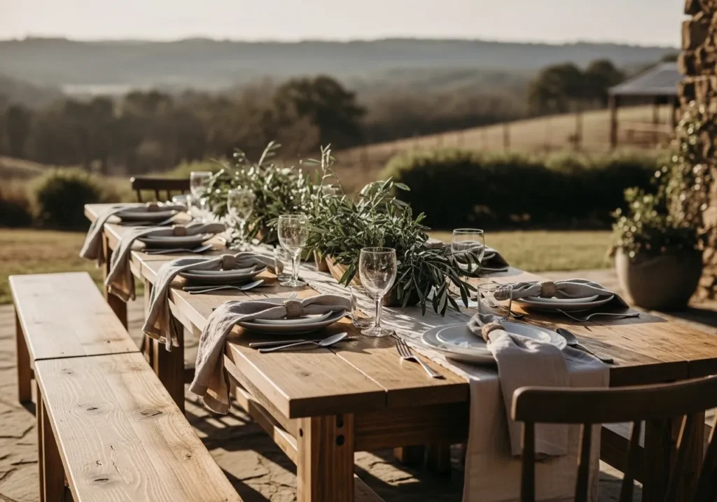 Rustic Farmhouse Outdoor Dining