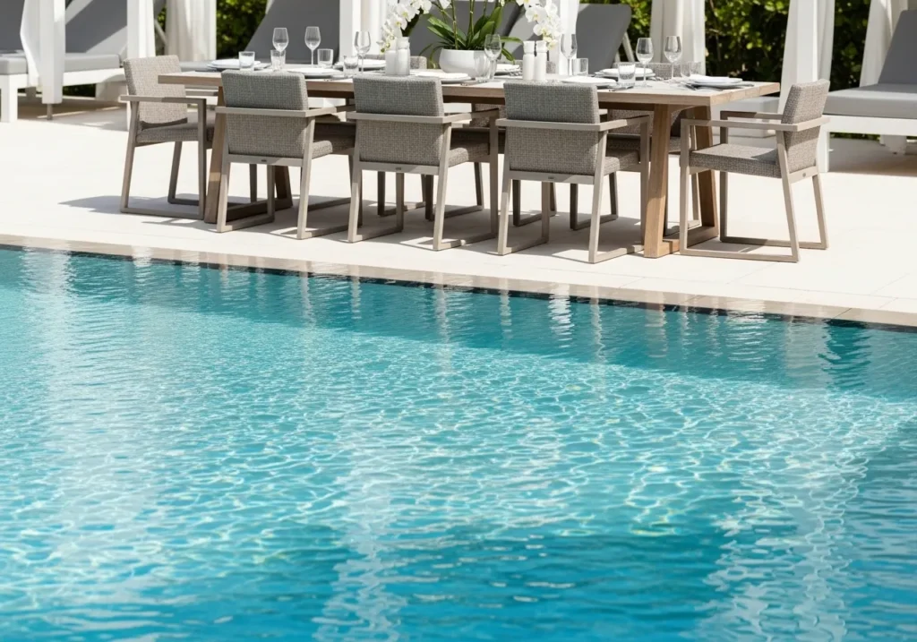 Poolside Dining Area