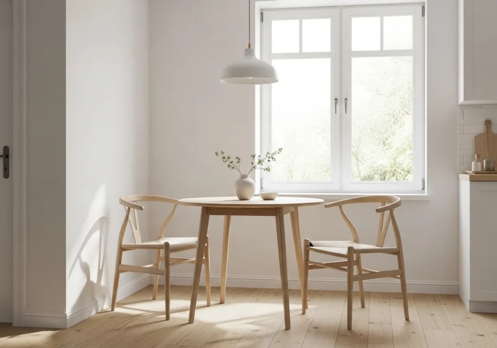 Minimalist White Breakfast Nook