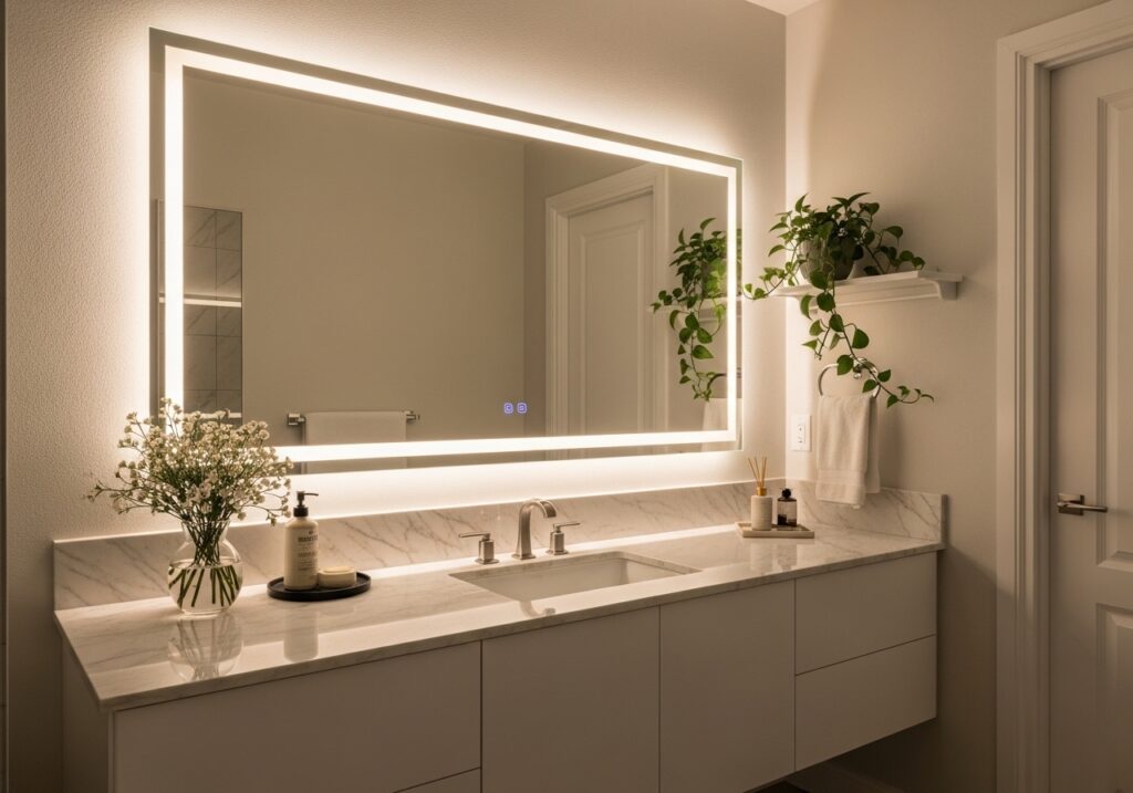 Mirror Backlit LED Glow