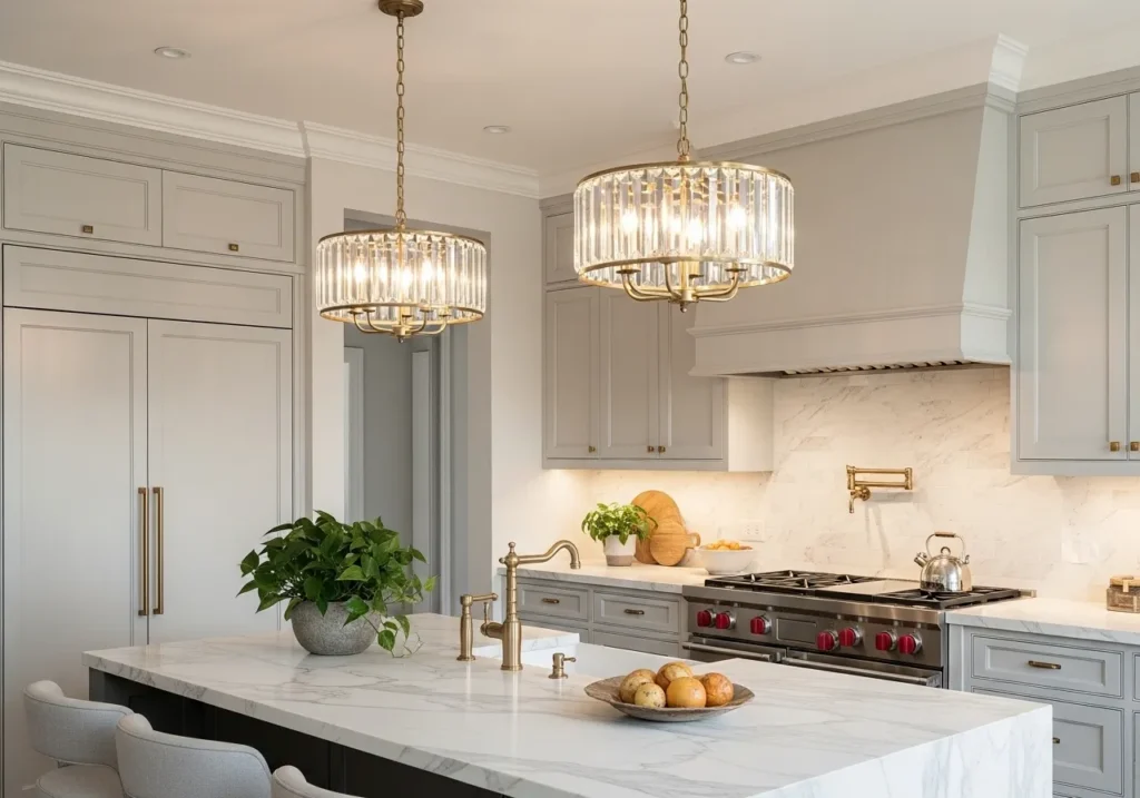 Crystal Accent Pendant Lights