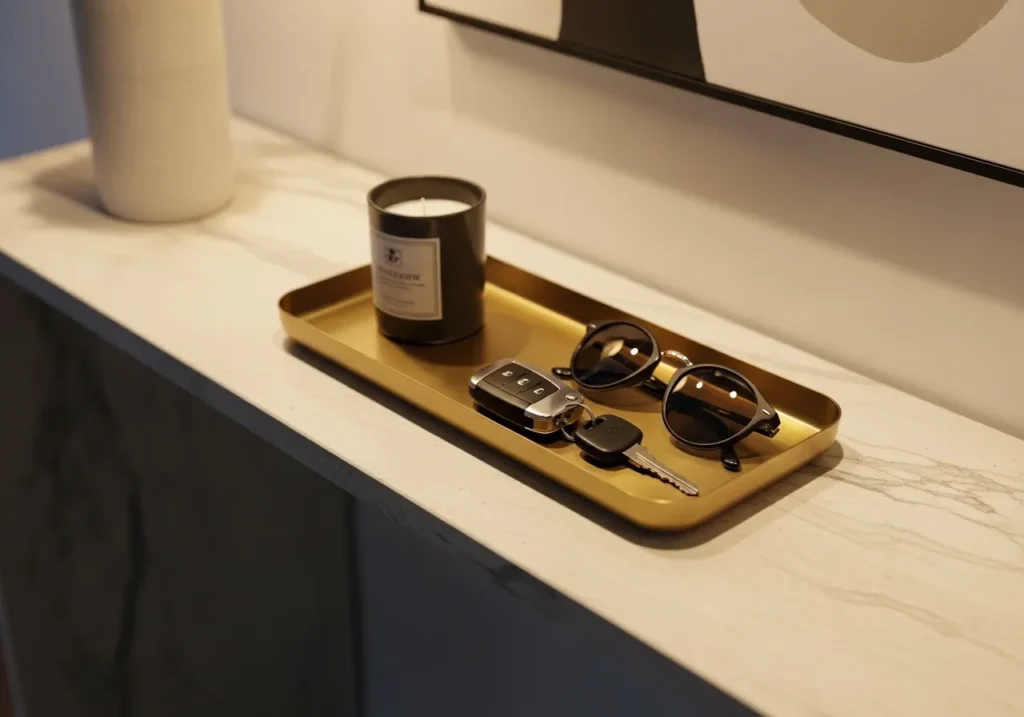 Use Decorative Trays for Organization