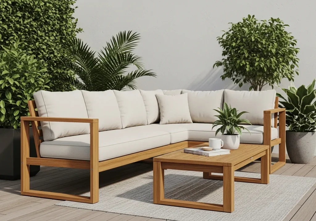 Teak Wood Modern Seating