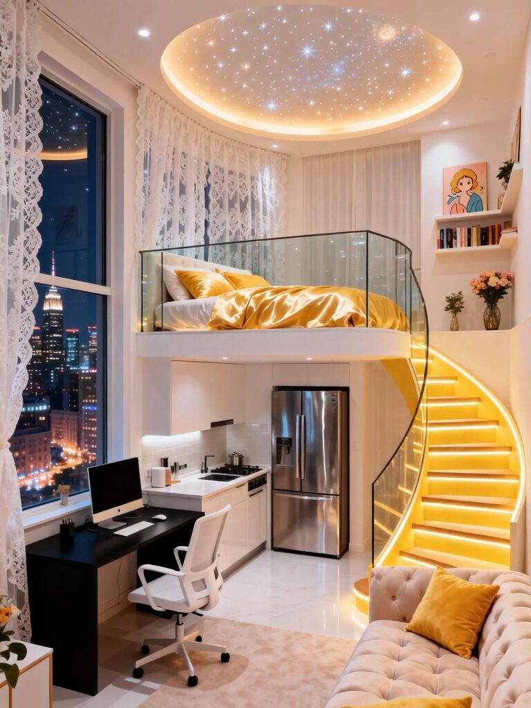 luxury powder room lighting