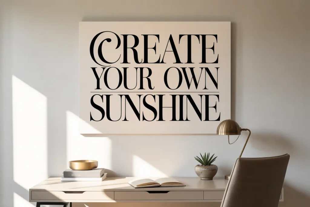 Typography Quote Canvas for Motivation