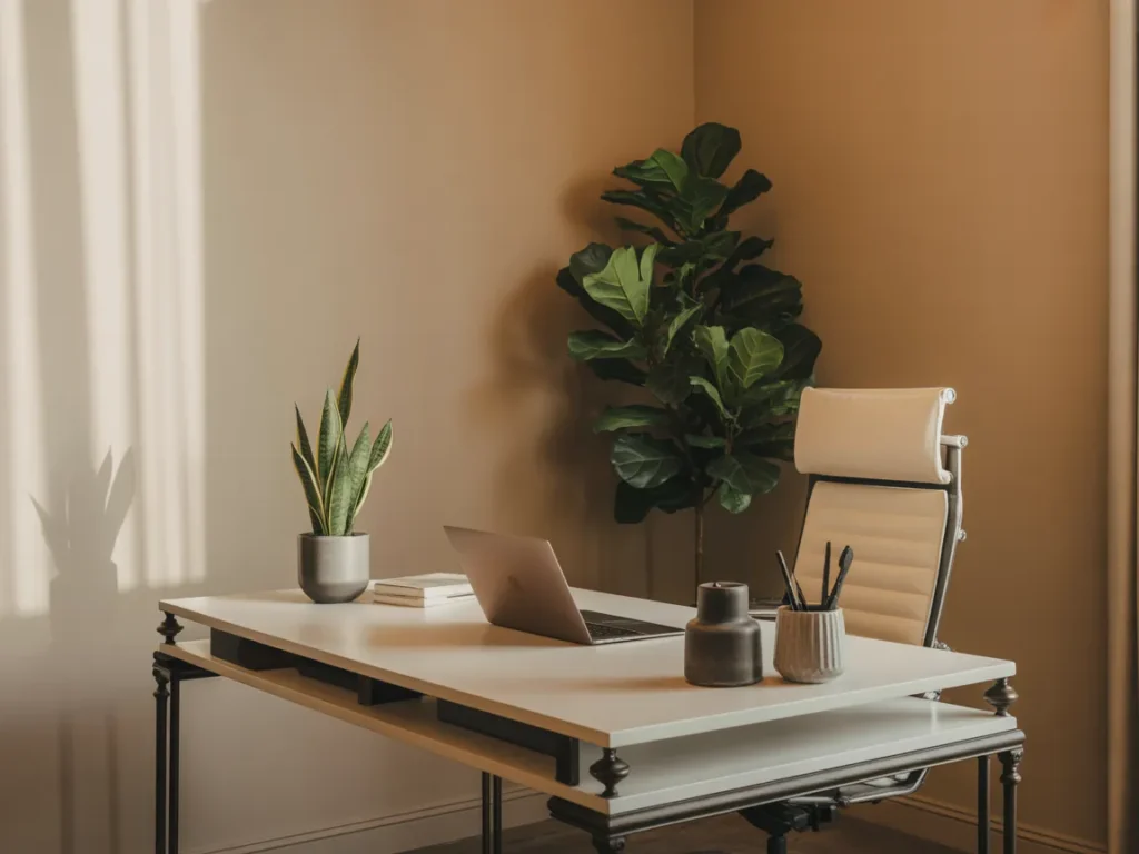 Modern Black Accent Corner Desk