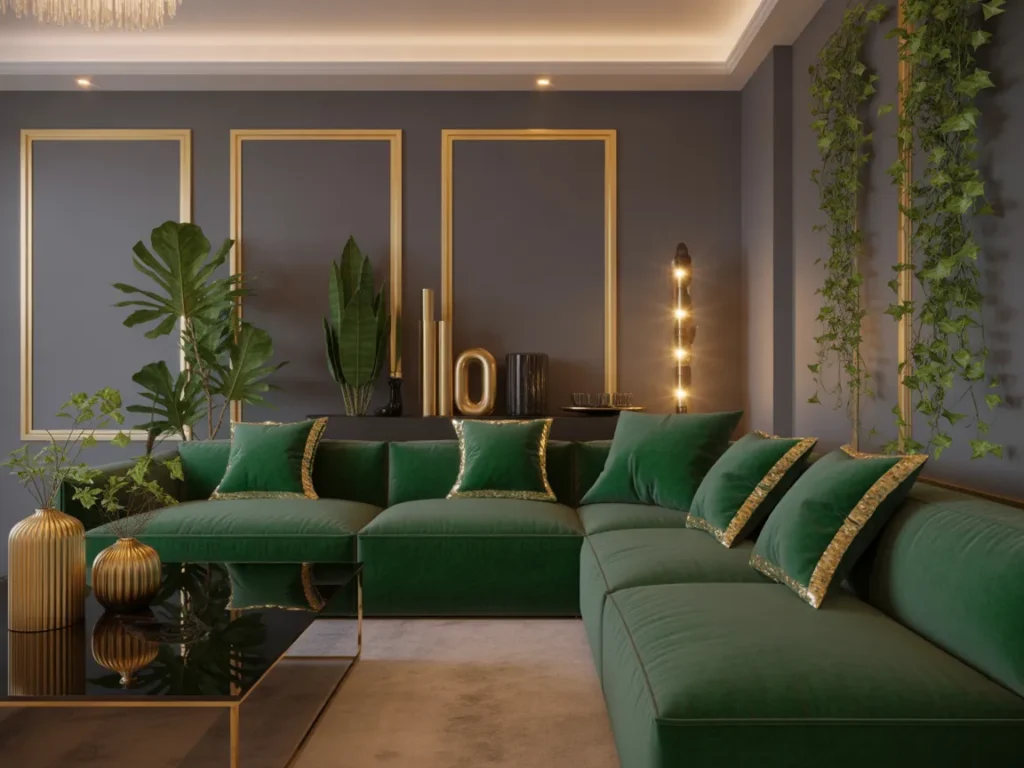 Velvet Sectional Sofa