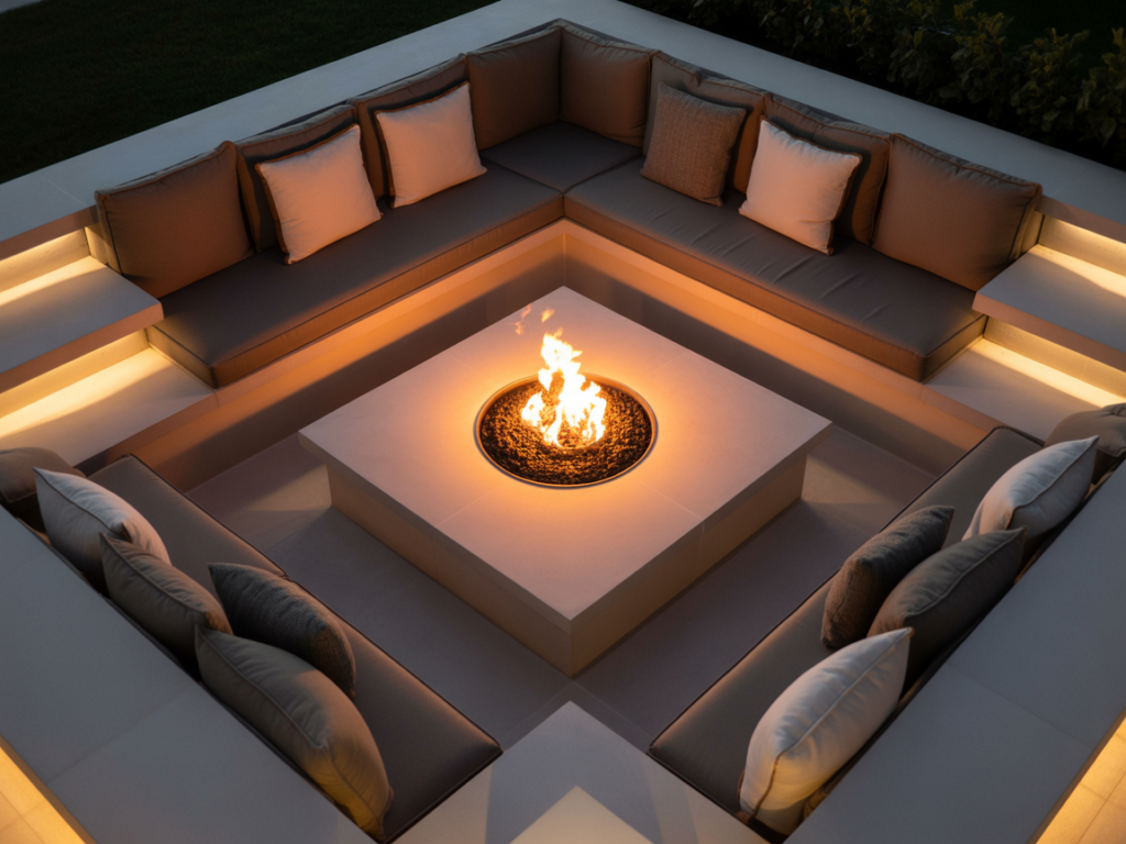 Sunken Fire Pit Lounge