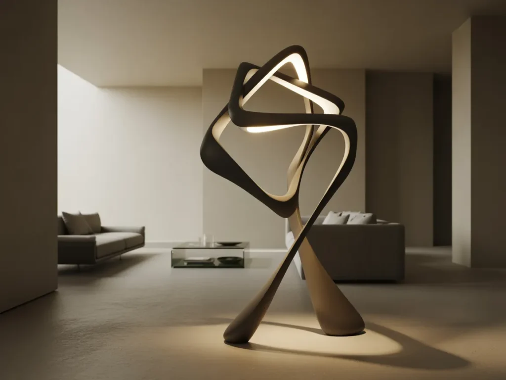 Sculptural Artistic Floor Lamp for Gallery Style