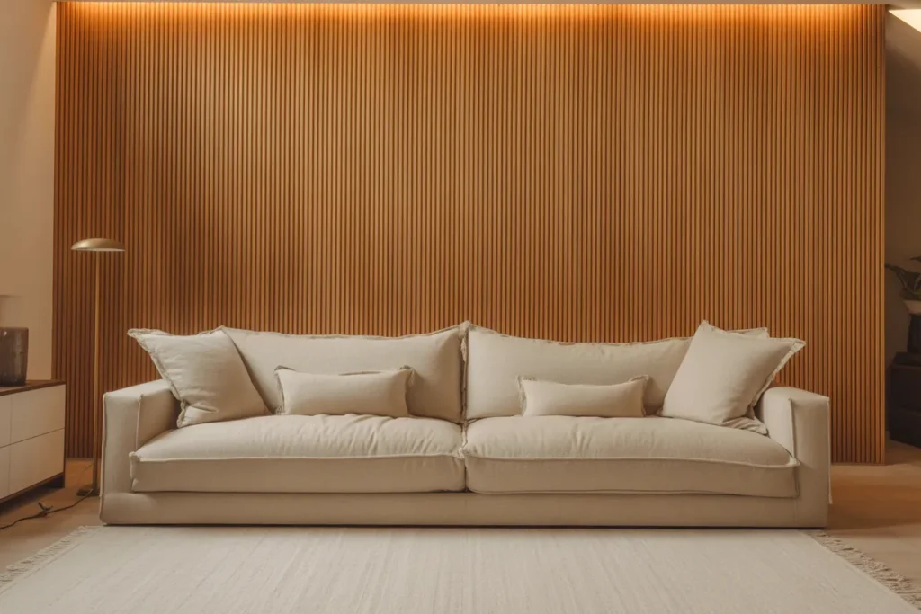 Modern Wood Slat Accent Wall