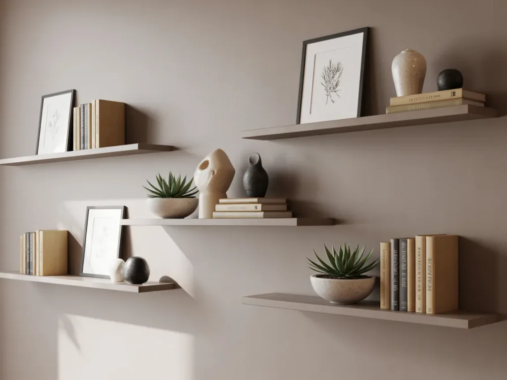 Asymmetrical Shelf Layout