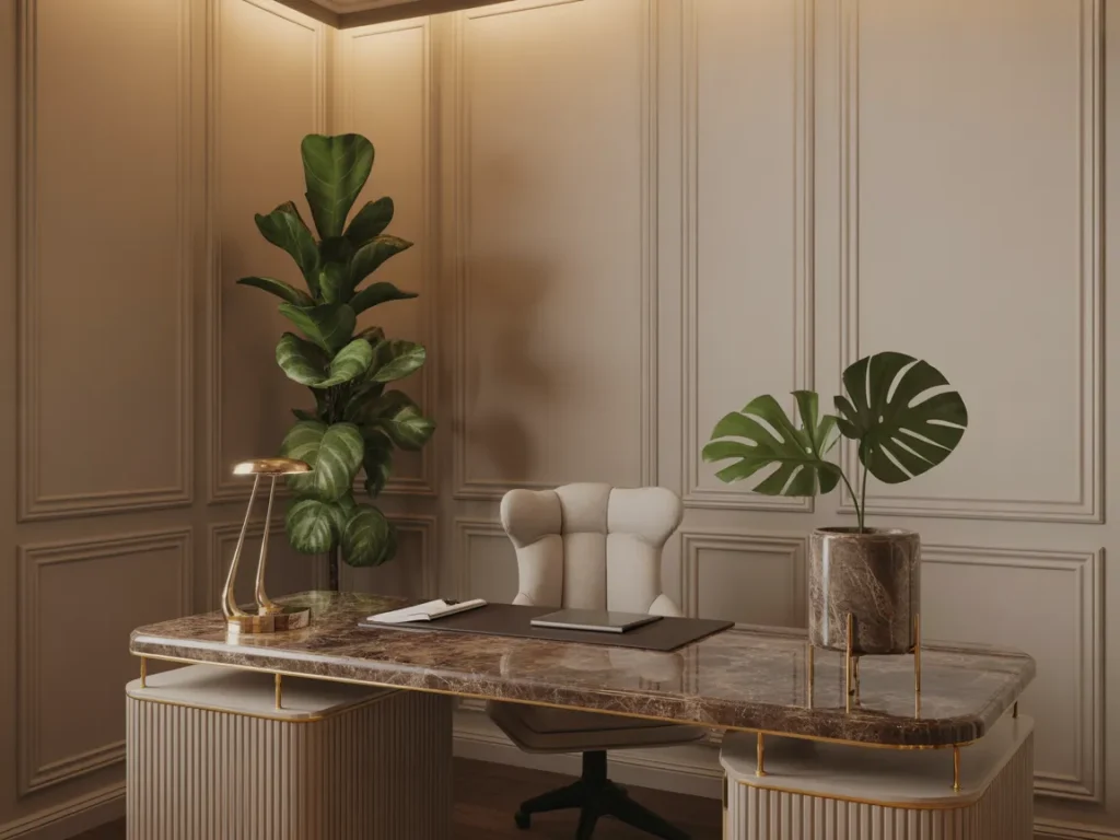 Luxury Style Corner Workspace